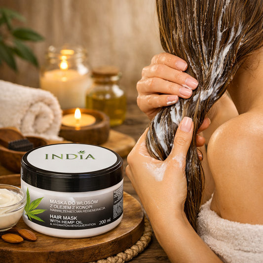 Haarmaske mit Hanf-Öl_200 ml (für trockenes & geschädigtes Haar)