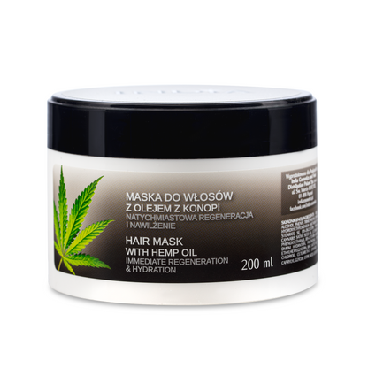 Haarmaske mit Hanf-Öl_200 ml (für trockenes & geschädigtes Haar)
